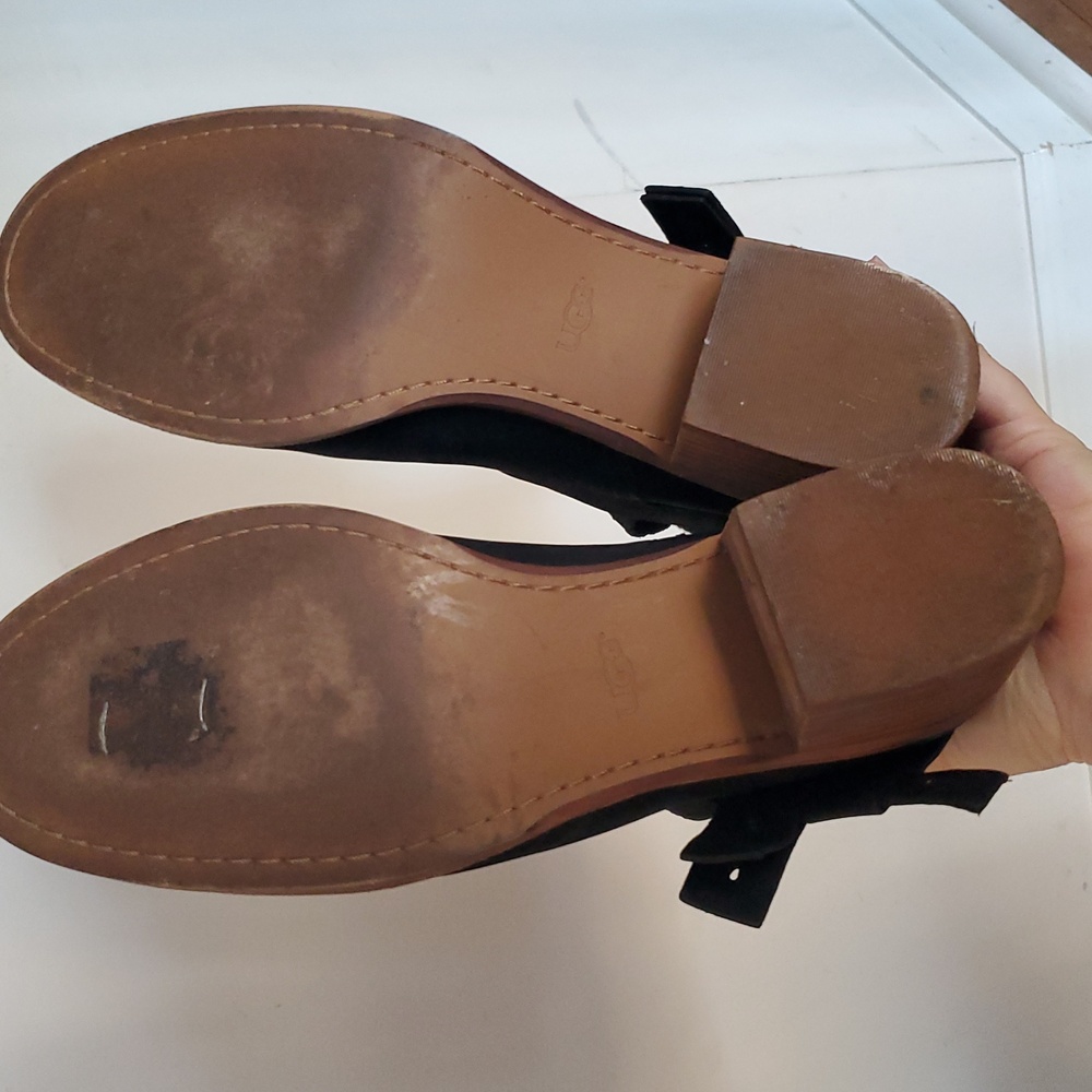 UGG Elora Black Ankle Boots Size 9 - Picture 12 of 13